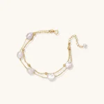 Pulsera en Capas con Perlas Barrocas | RABHA