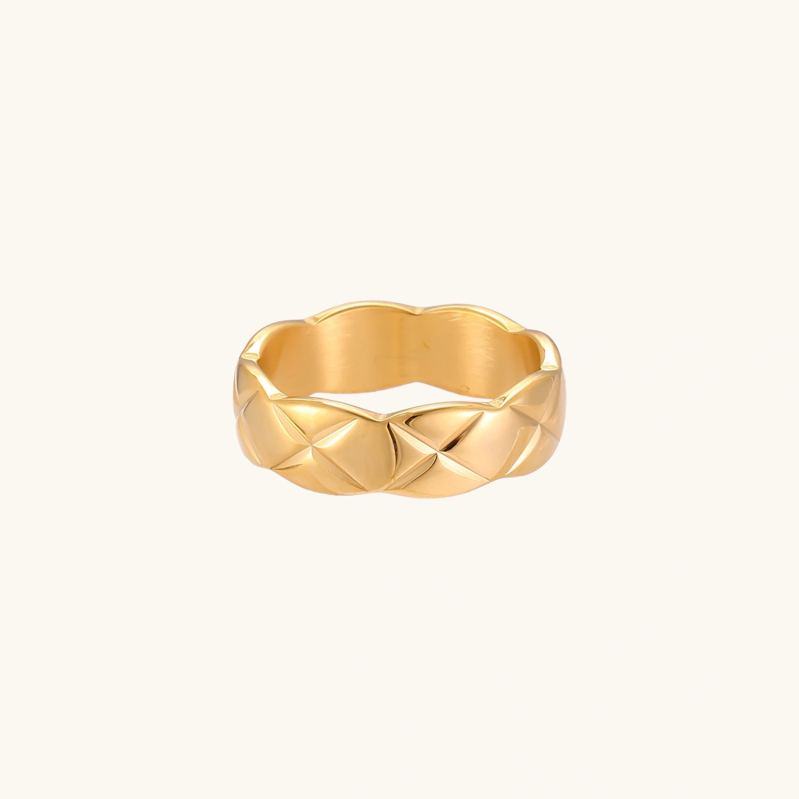 Anillo Banda Luxe Trenzada - Detalle | Joyería RABHA