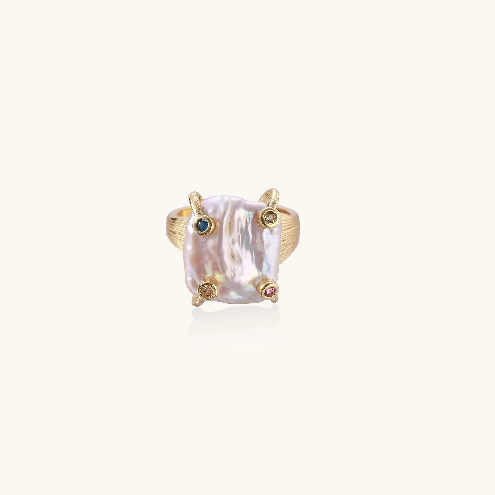 Anillo Declaración de Perla Barroca - Detalle | Joyería RABHA