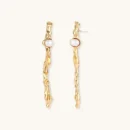 Pendientes de Perla Flujo Retorcido | Joyería RABHA